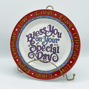 Bless you on your special day plate