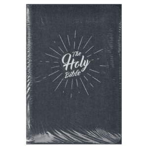 The Holy Bible Jean with zip small blue